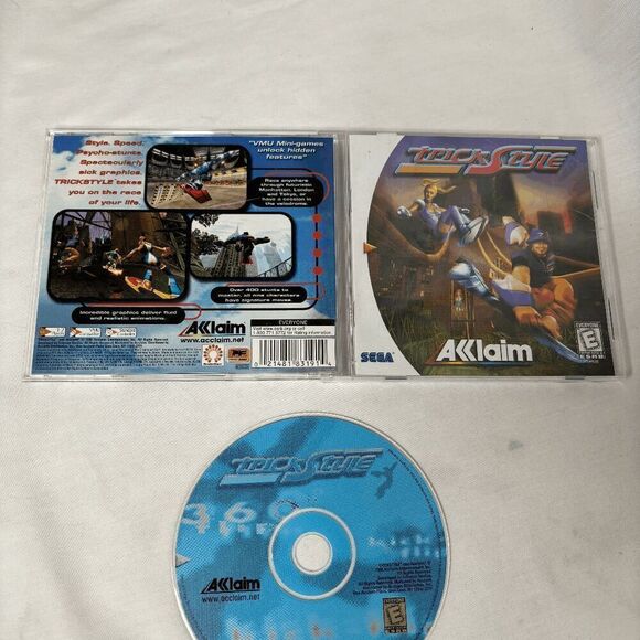 Sega Dreamcast Video Game Trick Style Complete With Original Case And Manual - Picture 6 of 12